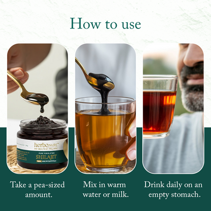 Herbonaire Pure Himalayan Shilajit with Kesar & 24K Gold